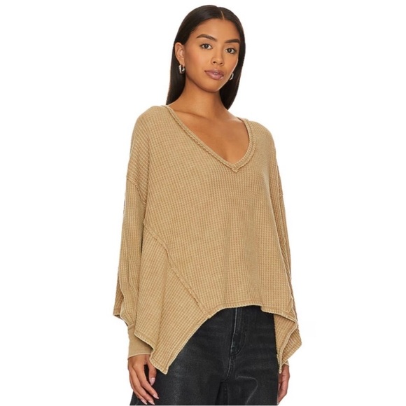 WE THE FREE PEOPLE Coraline Thermal in Olive Tapenade - Picture 5 of 8